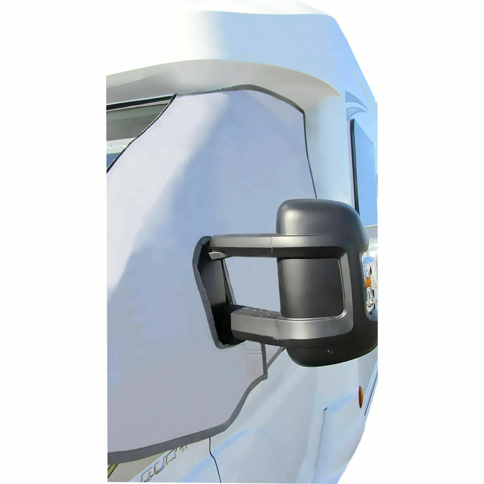 Motorhome Front Window Sunshade With Mirror Cutouts Windshield Cover Curtain For Fiat Ducato Peugeot Boxer Citroen Relay X250