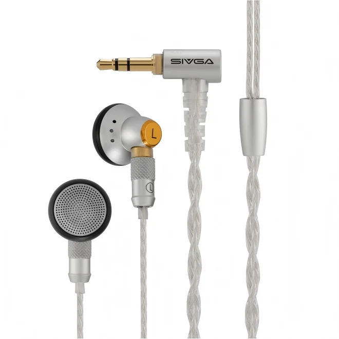 SIVGA M260 14,2 mm dynamische driver HiFi bedrade oordopjes met platte kop High-Fidelity in-ear oortelefoons
