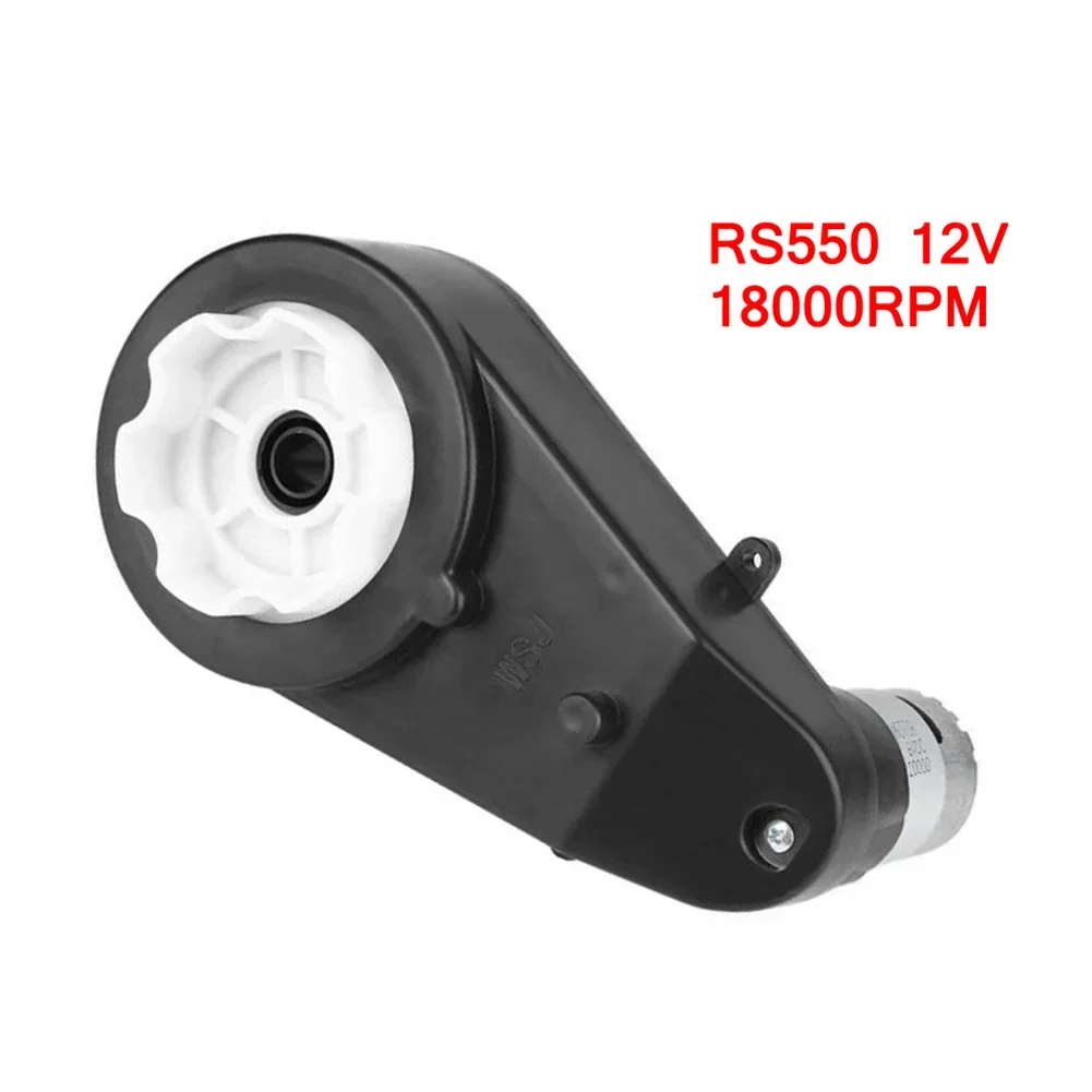 RS390 RS550 Electric Gearbox 12V 1200020000RPM Metal Intermediate Gear Suitable for Kids Car Toy Noise Reducing Black