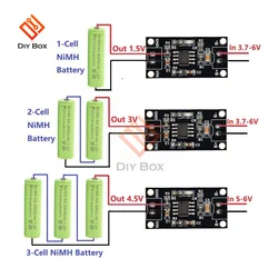 バッテリー充電器ボードnimh,1s 2s 3s,専用,DC 3.5v-6v〜1.5v,電流定電圧,4.5v