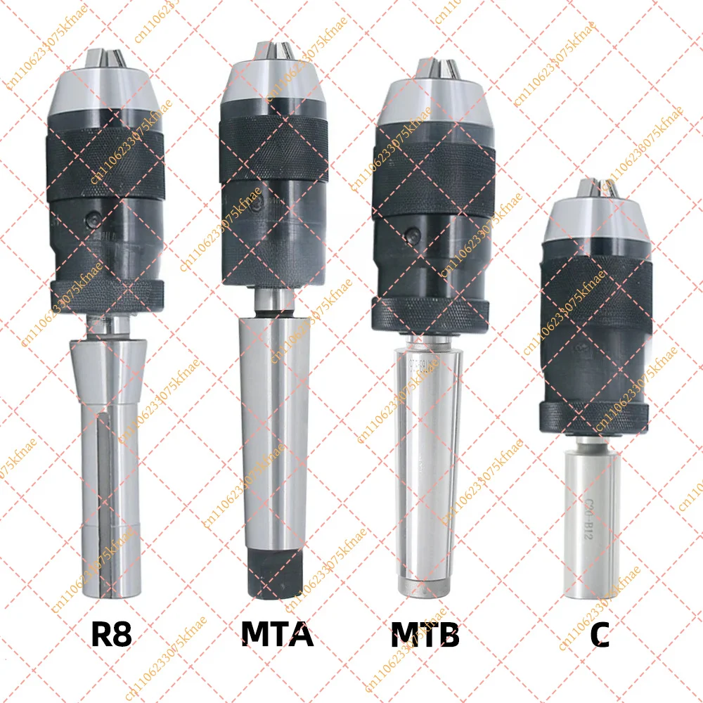 Self-Tightening Drill Chuck B10-B22 MT1-MT4 R8 C6-C20 Lathe CNC Drilling Machine Replacement Chuck