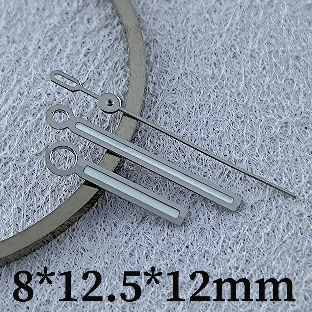 NH35-Uhrzeiger, Uhrenzeiger, blau leuchtend, 8 x 12,5 x 12 mm, geeignet für NH35 NH36 Uhrwerk, Uhrenzubehör
