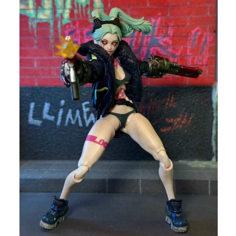 In Stock Romankey X COWL 1/12 Scale Battle Female Soldier Gun Girl Jessica 6'' Full Set Cyberpunk Action Figure Model Toys Gifts