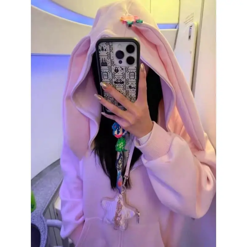 

Худи женское Onalippa 2026 в корейском стиле, новый ретро-дизайн, нишевое, с длинным рукавом, повседневное, в стиле колледж, простое, универсальное, модное