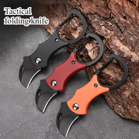 NEW Mini  Keychain Pocket Knife Stainless Steel Camping Small Mini Portable Knife Peeler Fixed Blade Multi EDC Tool with Chain
