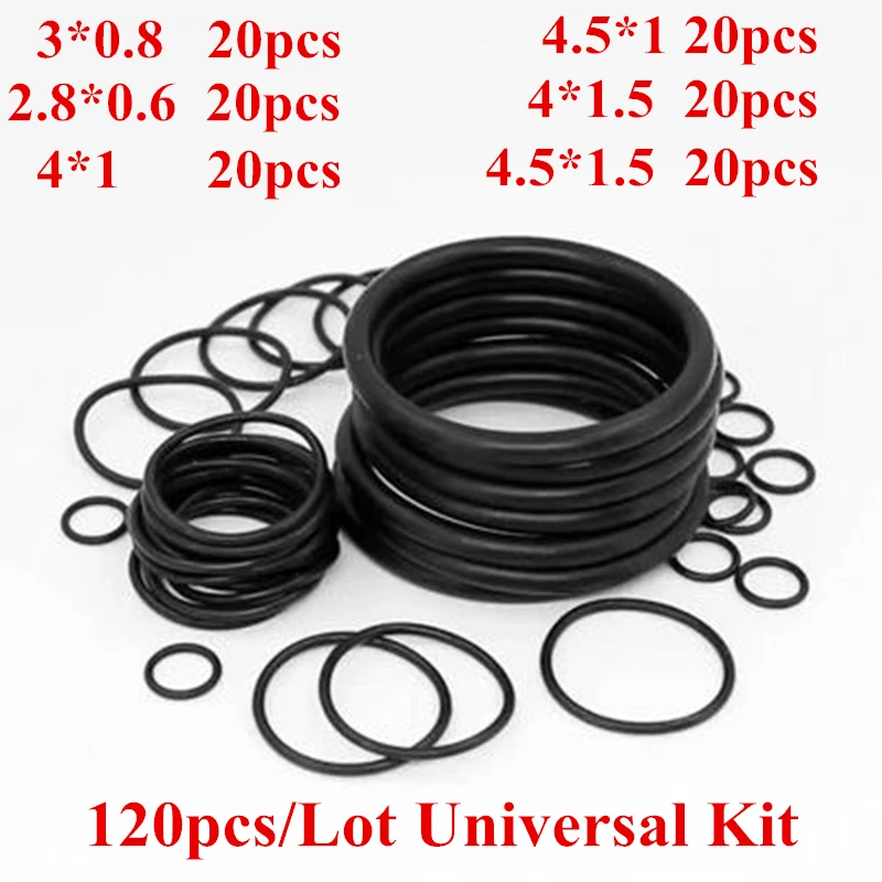 Novo 120 pçs/set & 70 pçs/set anti vazamento de gás variedade de borracha o-ring selos arruelas junta para dupont & outras marcas famosas mais leves