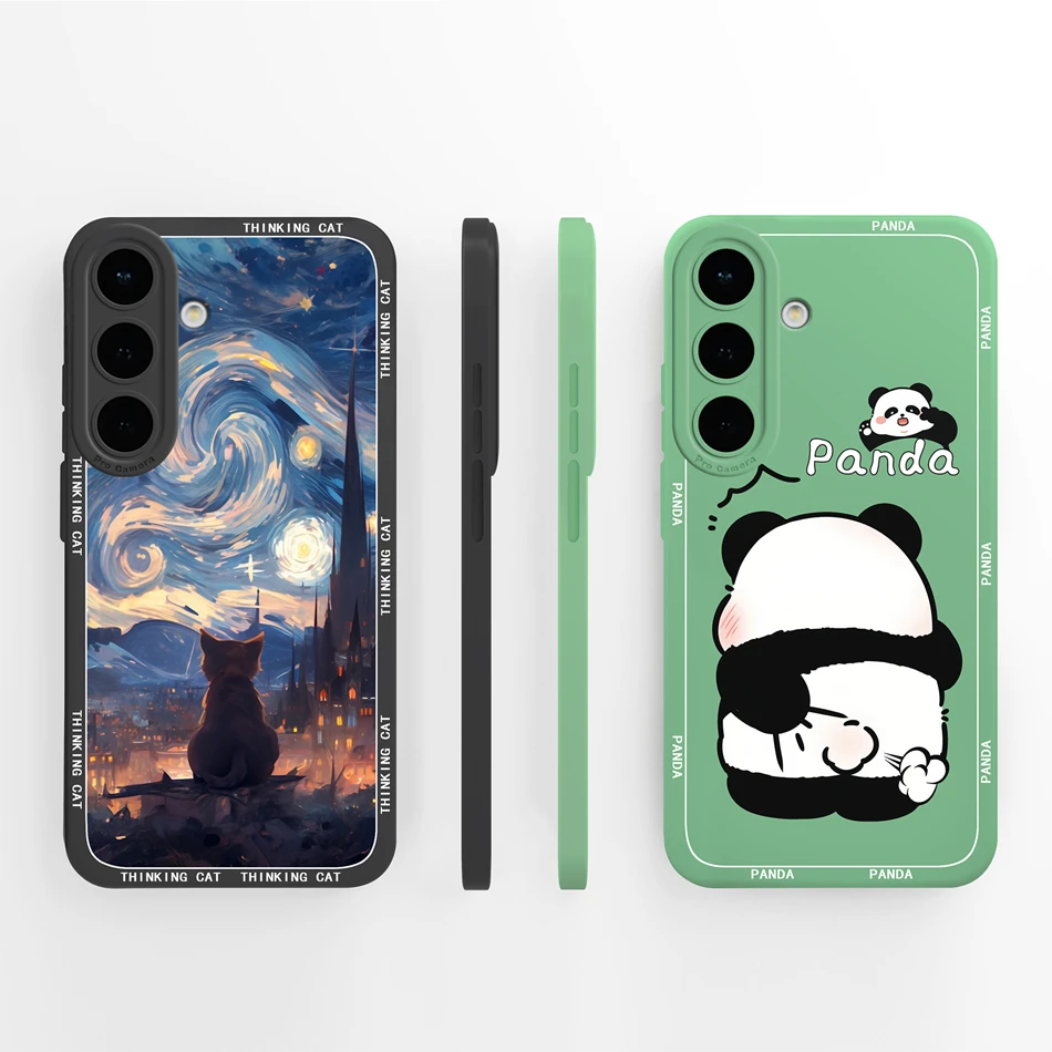 For Samsung Galaxy S26 FE Phone Case Funny Animal Smooth Cemera Protection Cover For Galaxy S26FE Soft Liquid Silicone Housing