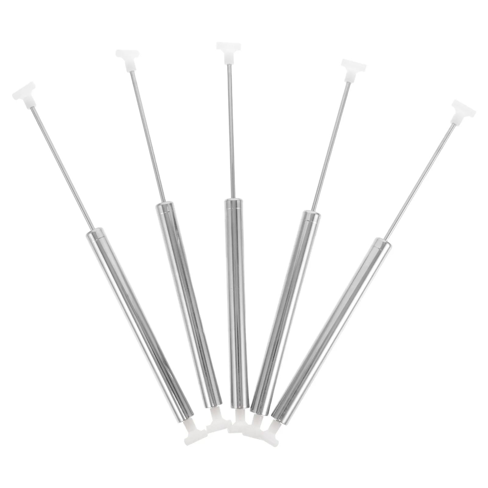 

5 Pcs Trash Can Damper Bin Stainless Steel Plastic Support Rod -close Wastebasket