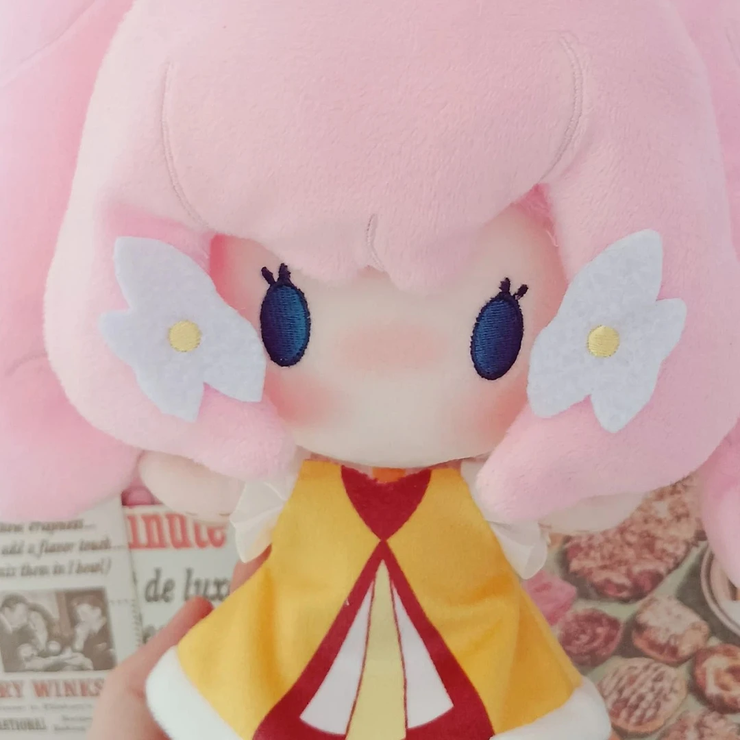 Stuffed Animals Flower Fairy Shanmeng 20cm Cotton Doll Stuffed Hair Piece Version With Outfit Gift for Kids Best Friends Gift