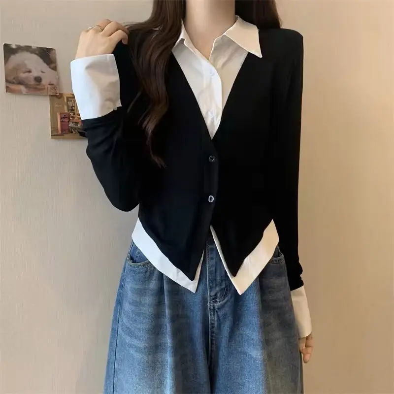 

2026 Vintage New Full Long Sleeve Youthful Fine Women's Shirt and Blouse Spring Autumn Striped Female Tops Cute Elegant Novelty