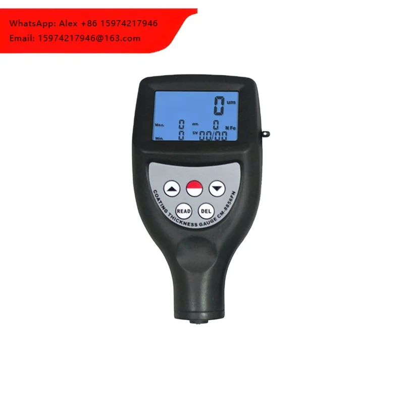 CM-8855 High Precision Portable Single-hand Integral Type Automatic Digital Powder Coating Thickness Gauge With Data Storage