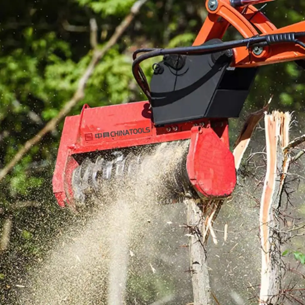 6-15Ton Mini Excavator Forest Mulcher Wood Tree Pioneer Crushing Machine Wood Chipper Shredder From ChinaTools China