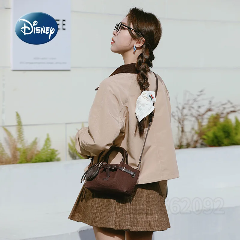 Disney Mickey New Women's Mini Handbag Luxury Fashion Women's Mini Shoulder Bag Cartoon Cute Casual Women's Bag High Quality