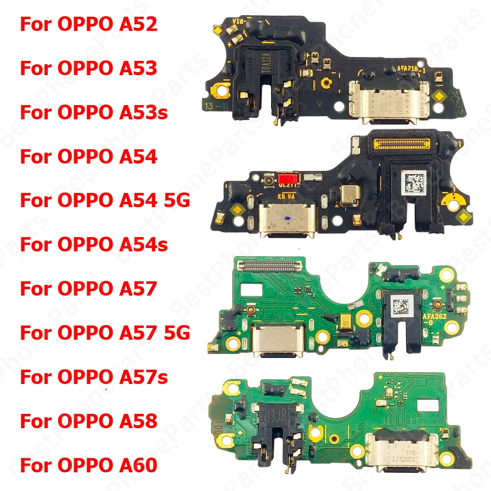 Charge Board For OPPO A60 A58 A57 A57s A54 A54s A53 A53s A52 4G 5G Charging Port Plate Ribbon Socket Usb Connector Phone Parts