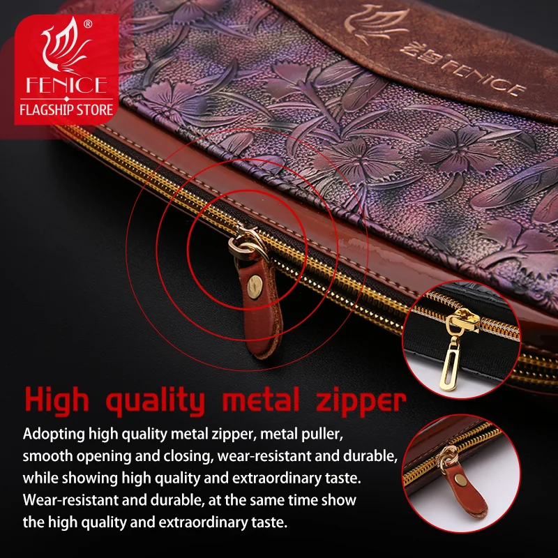 Fenice High-end PU Printed 2/5/6/10 Pet Hair Scissors Pack  Hairdressing Scissors Bag Barber Salon Holster Pouch Styling Tools