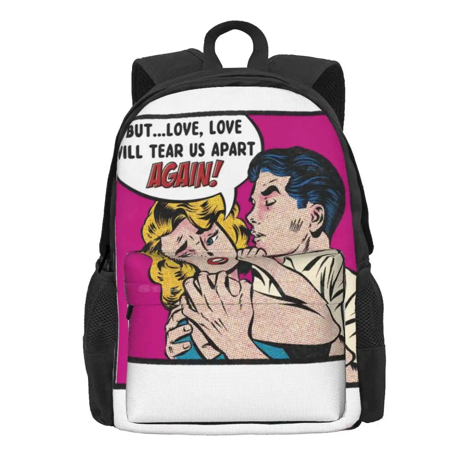 Love Hot Sale Schoolbag Backpack Fashion Bags New Wave Indie Punk Music Stuffbymarkuk Stuff By Mark