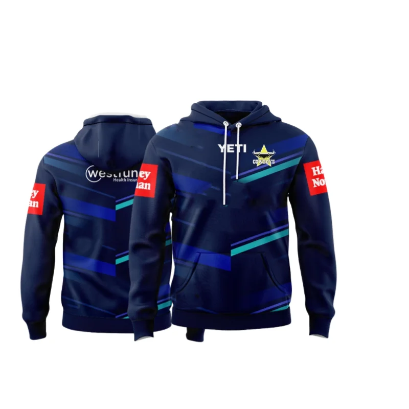 2024 North Queensland Cowboys Warm Up Tee-HOODIE