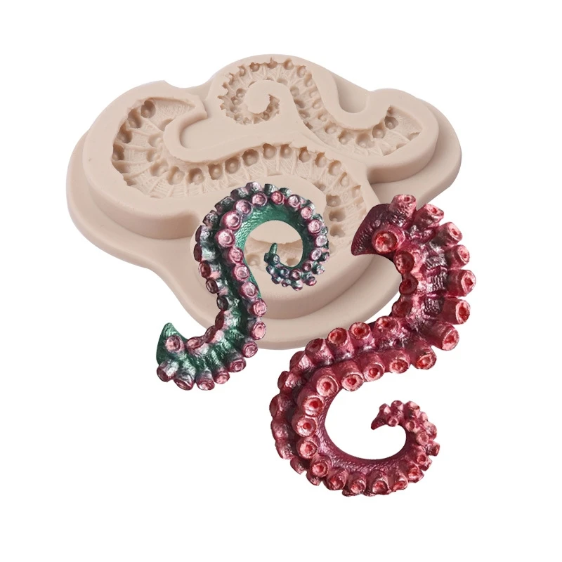 

Tentacles Octopus Silicone Mold Kitchen Baking Tool Cake Chocolate Lace Decoration DIY Design Pastry Dessert Fondant Mould