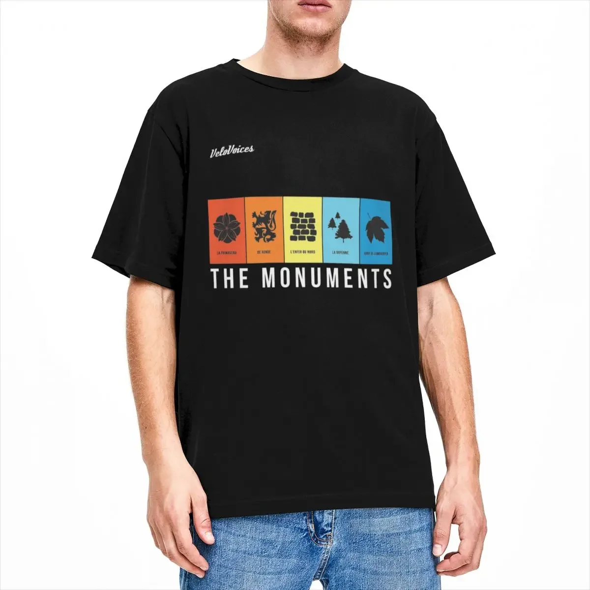 Tour Of Flanders Cycling The Monuments T Shirt Merch for Men Women Pure Cotton Casual O Neck Tee Shirt Short Sleeve Tops Summer