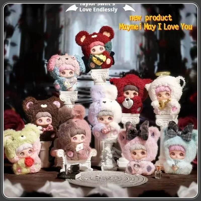 Caja ciega genuina de la serie Maymei May I Love You, bonitos colgantes de bolsa de cara de vinilo, bonita caja misteriosa Maymei como regalos del Día de San Valentín