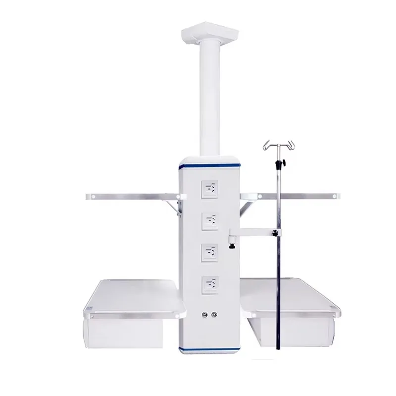 Hospital ceiling surgery chandelier ICU or gas electric medical chandelier system, multi-arm device Drager alternative