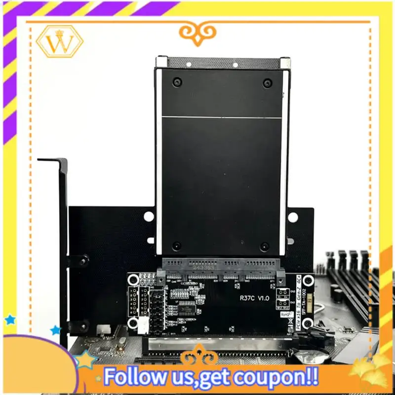 

Последние-512 Гбит/с Pcie 5.0 X16–4C+ Riser Card 4C+ Тестирование расширения Защитная карта адаптера EDSFF Server GEN5 16X Extender