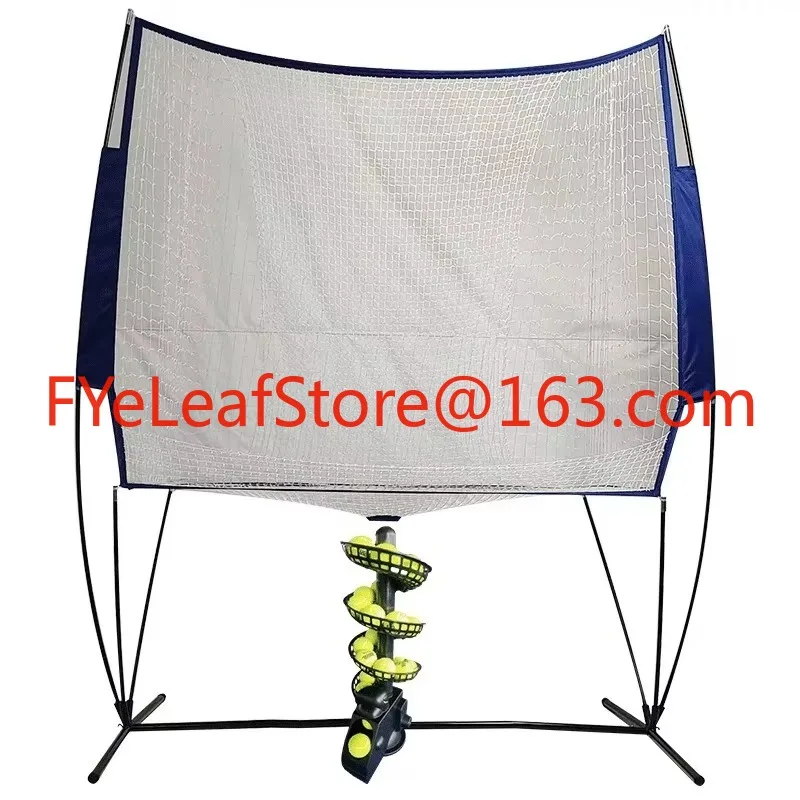 Tennis Throwing Machine Single Person With Receiving Net Swing Practice Device Multi Ball Training Dedicated Serving Machine