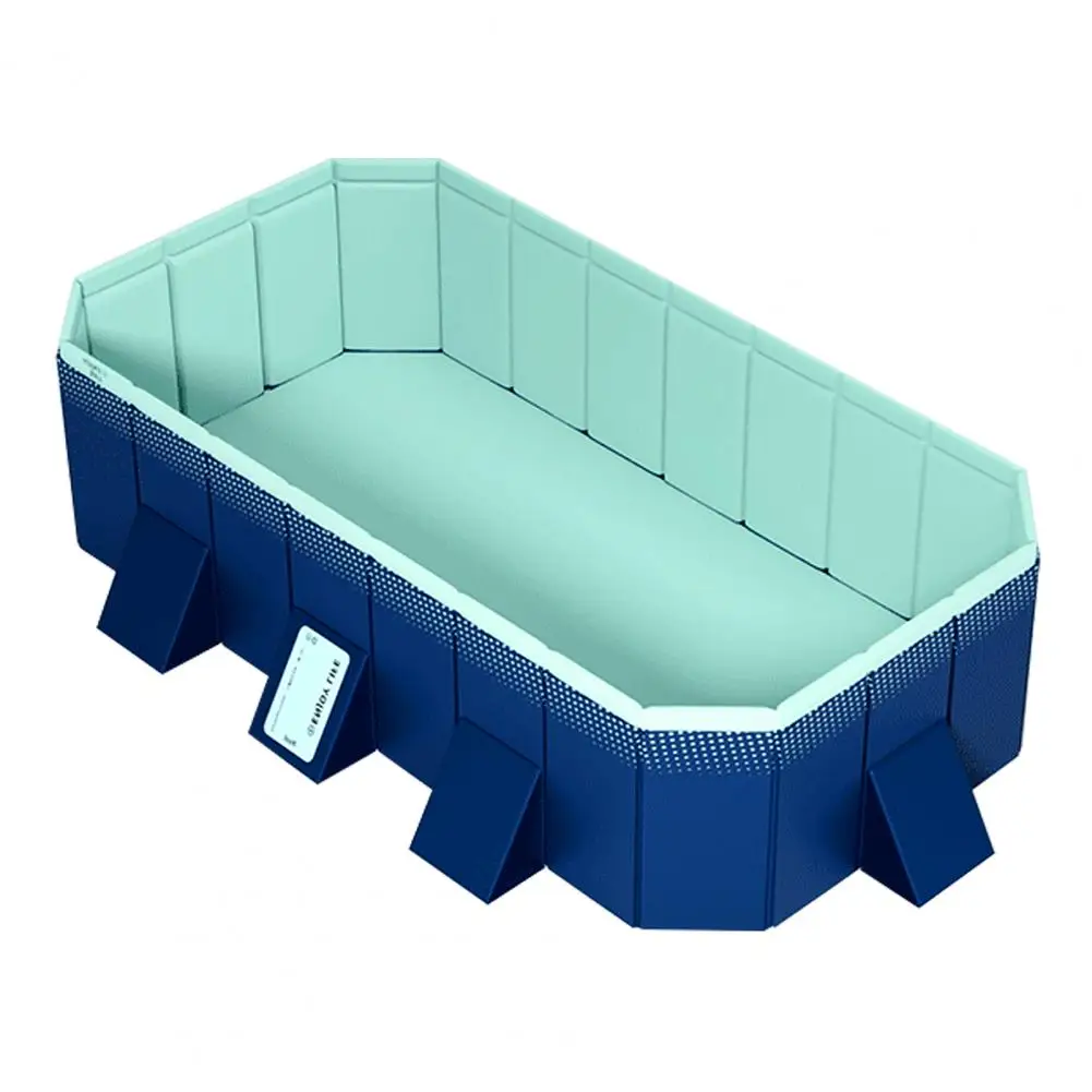 Piscina dobrável – Grande piscina dobrável sem inflar para crianças e adultos, piscina portátil para pátio de jardim, sem necessidade de configuração