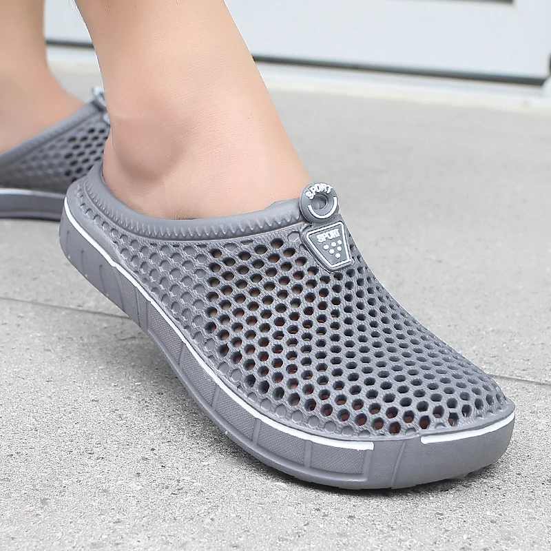 Couple Style Men's and Women's Slippers, Clogs, Mules, Solid Color Slip-Ons, Breathable Summer image 6