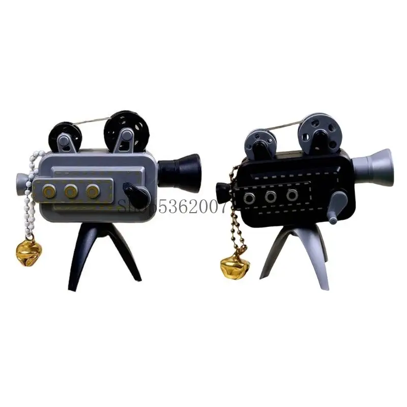 Keychains cine retro en miniatura llave proyección arranque mano para amantes del cine y buscador regalos 40JB