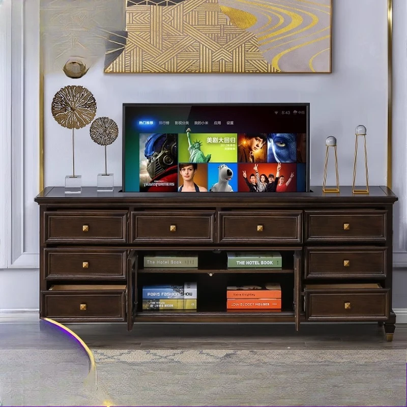 

55-65-75 inch TV electric lift hanger hidden TV cabinet bracket intelligent remote control voice control automatic telescopic