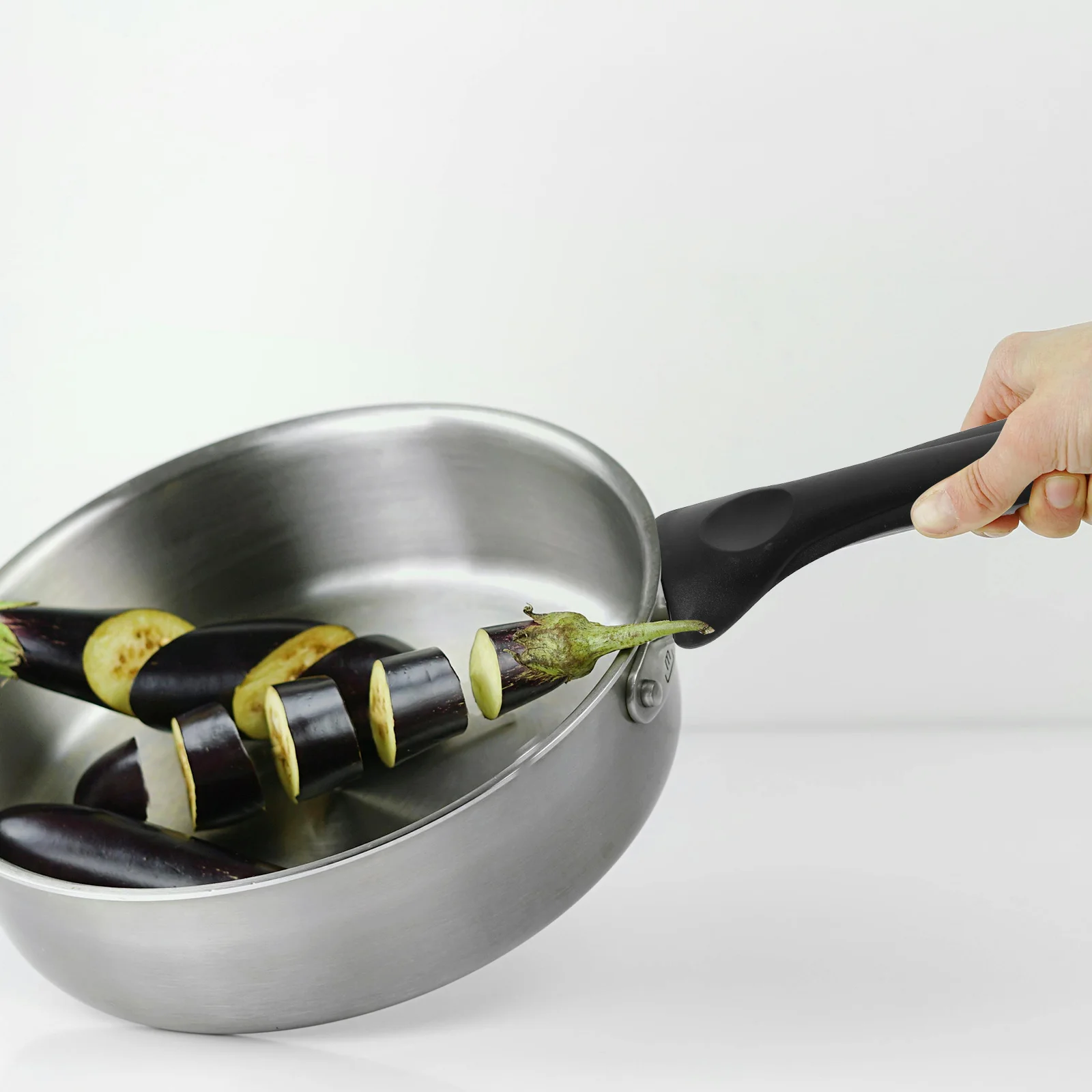 2Pcs Ergonomic Replacement Pot Handle Black Heat Resistant Handle for Frying Pan Milk Pan Pressure Cooker Accessories