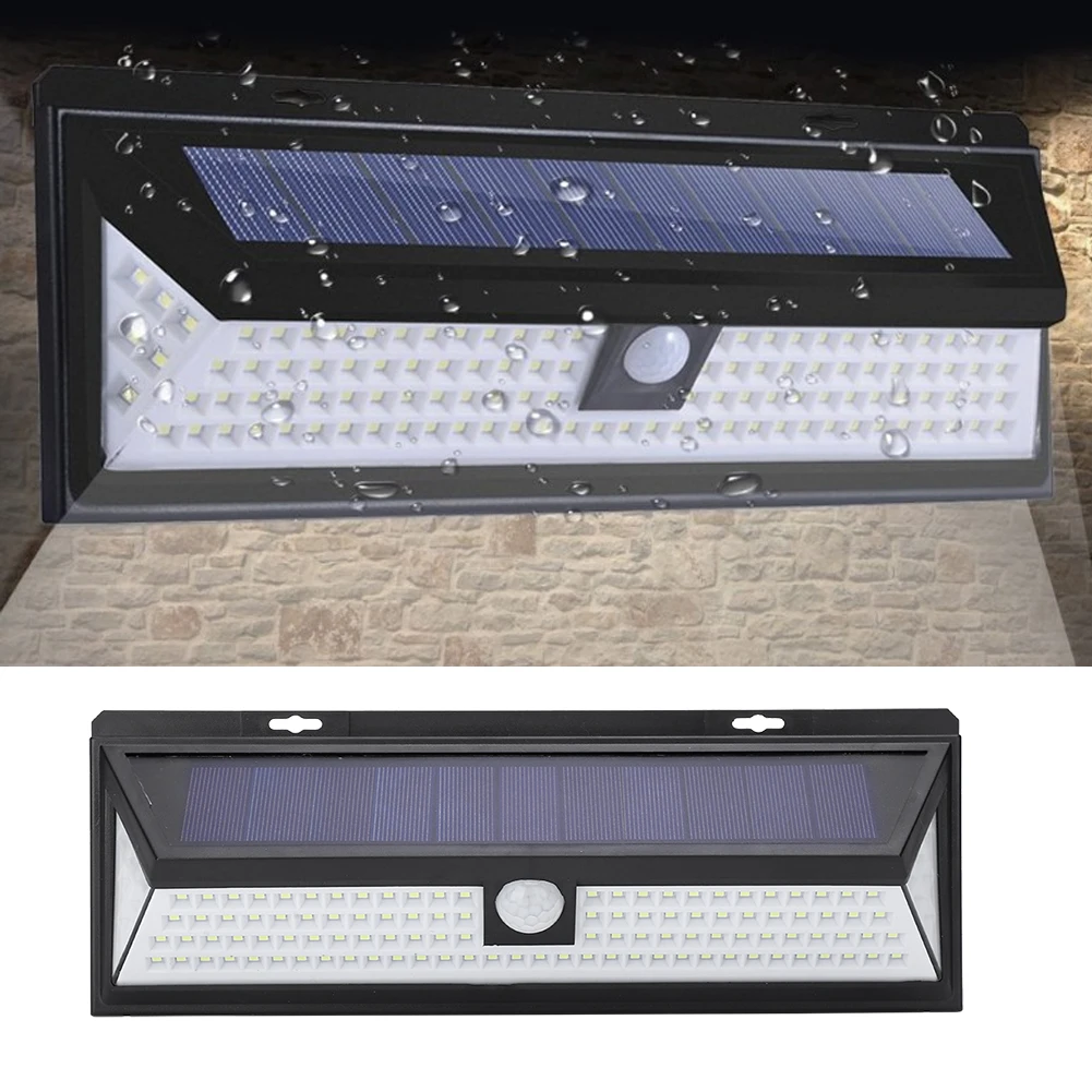 Solar Wall Light 3 Lighting Modes Motion Sensor Solar Powered LED Garden Security Light Outdoor Lighting