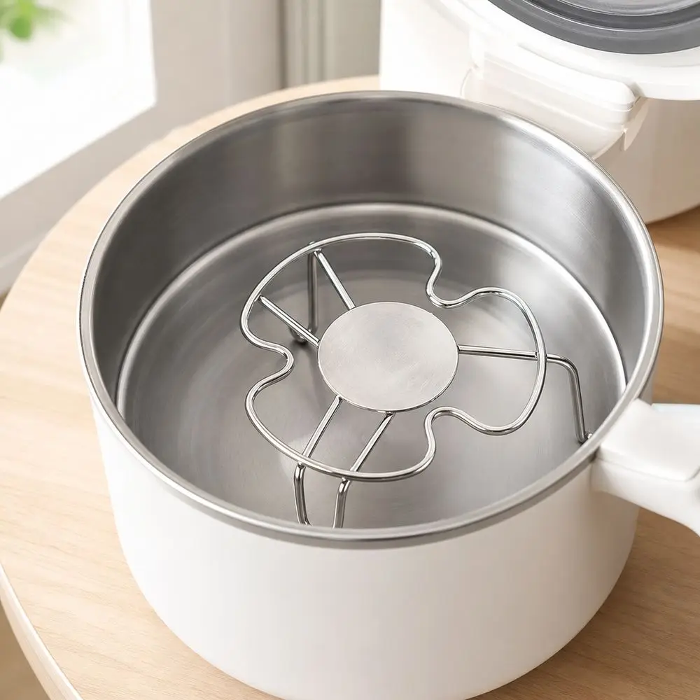 Multifunctional Steam Rack Raised Leg Structure Compact Mini Steam Rack Reusable Heat Resistant Tableware Stand
