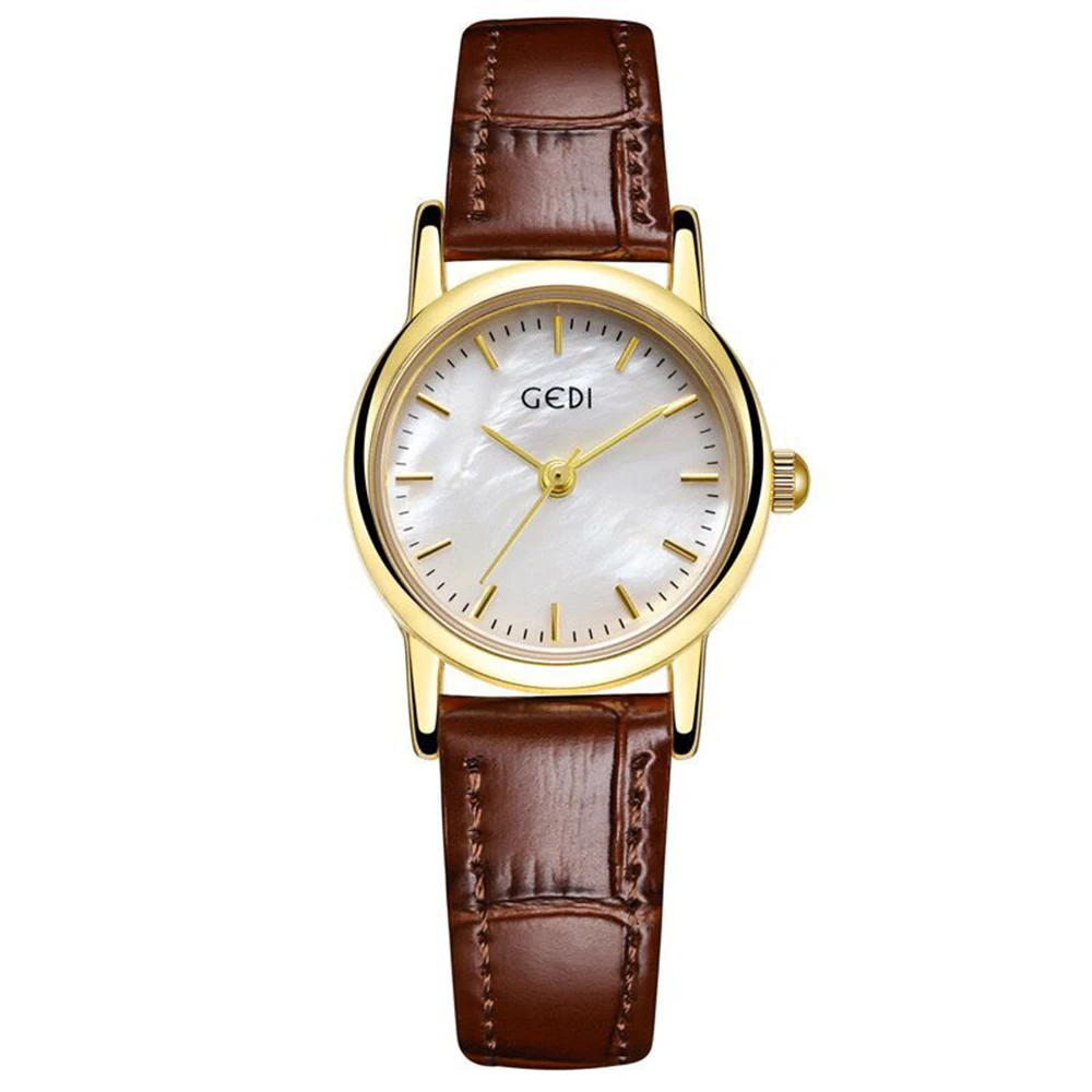 Vintage Temperament  Small round dial quartz belt Watch For women\'s girl  watch strap watch Women\'s accessories