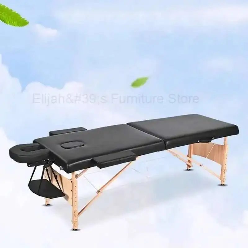 Regolare Tattoo Spa Pedicure in legno Letto pieghevole Poltrone da massaggio portatili per il viso Full Body Cama Dobravel Mobili di bellezza MQ50MB