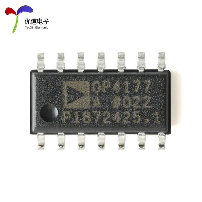 10pcs original OP4177ARZ-REEL7 SOIC-14 low input bias current operational amplifier chip