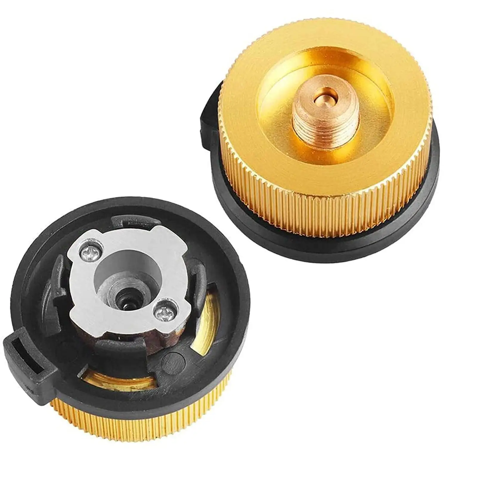 

Portable Camping Gas Stove Adapter Connector Lightweight Gas Furnace Connector for Camping Cooking BBQ