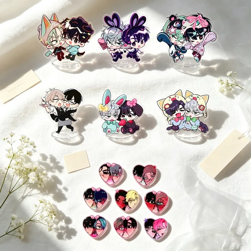 6/8pcs/set Anime Acrylic Brooch Pin Alien Stage Accessories Cute Fashion Accessory for Clothing Backpacks fans gifts wholesale