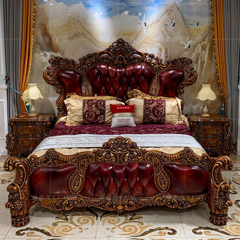 Design Multifunctional Bed Beauty Massage Castle Modern Bedroom Bed Queen Headboards Sleeping Camas De Casal Salon Furniture image 2