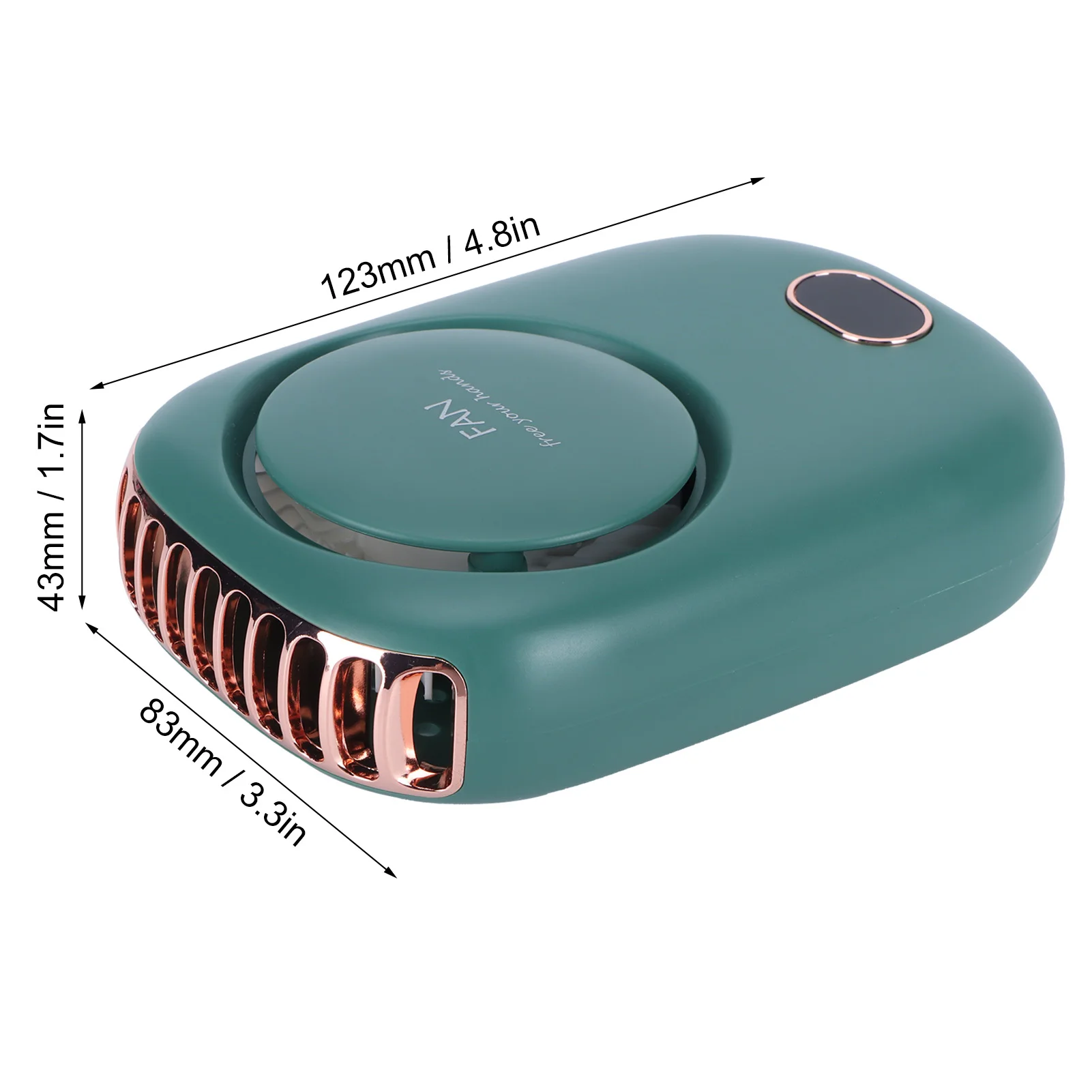 Handventilator, Wohnaccessoire, Mini-Elektroventilator, tragbar, USB-Aufladung, zum Aufhängen am Hals, blattloser Ventilator für Outdoor-Sport, Reisen, USB-Ventilator