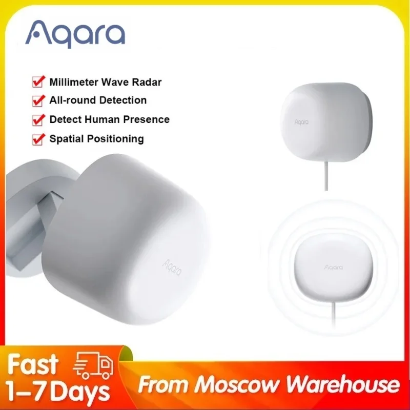 Aqara fp1 sensor de presença humana inteligente detector de movimento humano zigbee 3.0 conectar suporte para casa inteligente controle por