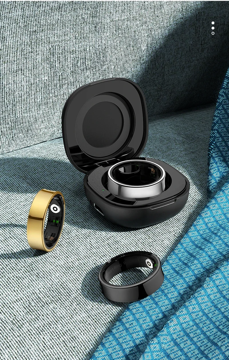 New 5ATM Waterproof Fitness Tracker Smartring Body Temperature Health Sleep Monitor Smart Ring for Xiaomi Samsung Phone IOS