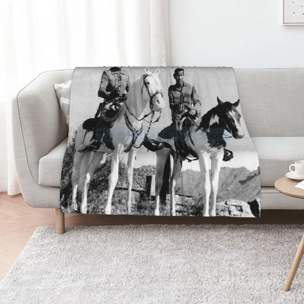 The Lone Ranger And Tonto Throw Blanket Soft Plaid Flannels Luxury Designer Comforter Sleeping Bag Thermal Blankets