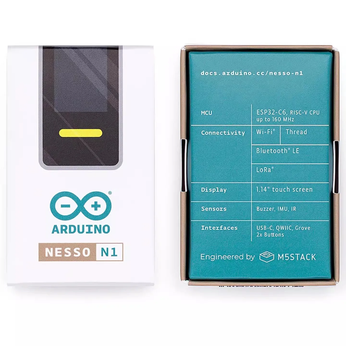 

Комплект для разработки IoT M5Stack Arduino Nesso N1 TPX00227 на базе ESP32-C6