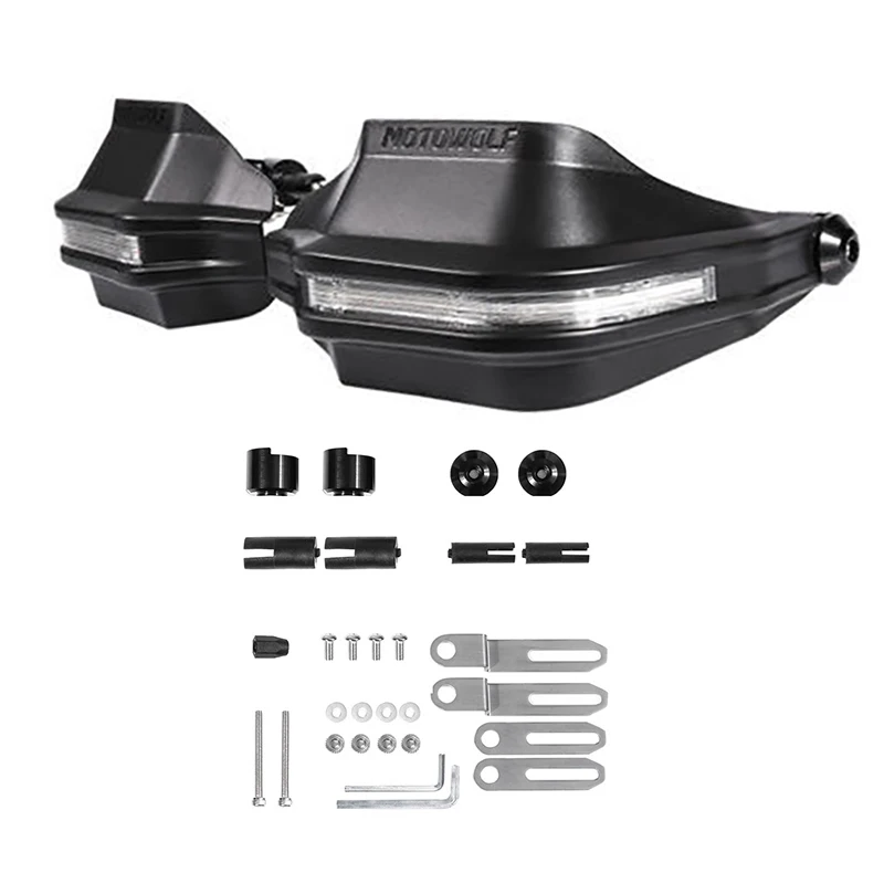 TRK502 Hand Guard Handle Protector Shield Windproof Handlebar HandGuards With LED turn For Benelli TRK502 TRK502X BJ250 TNT 600i