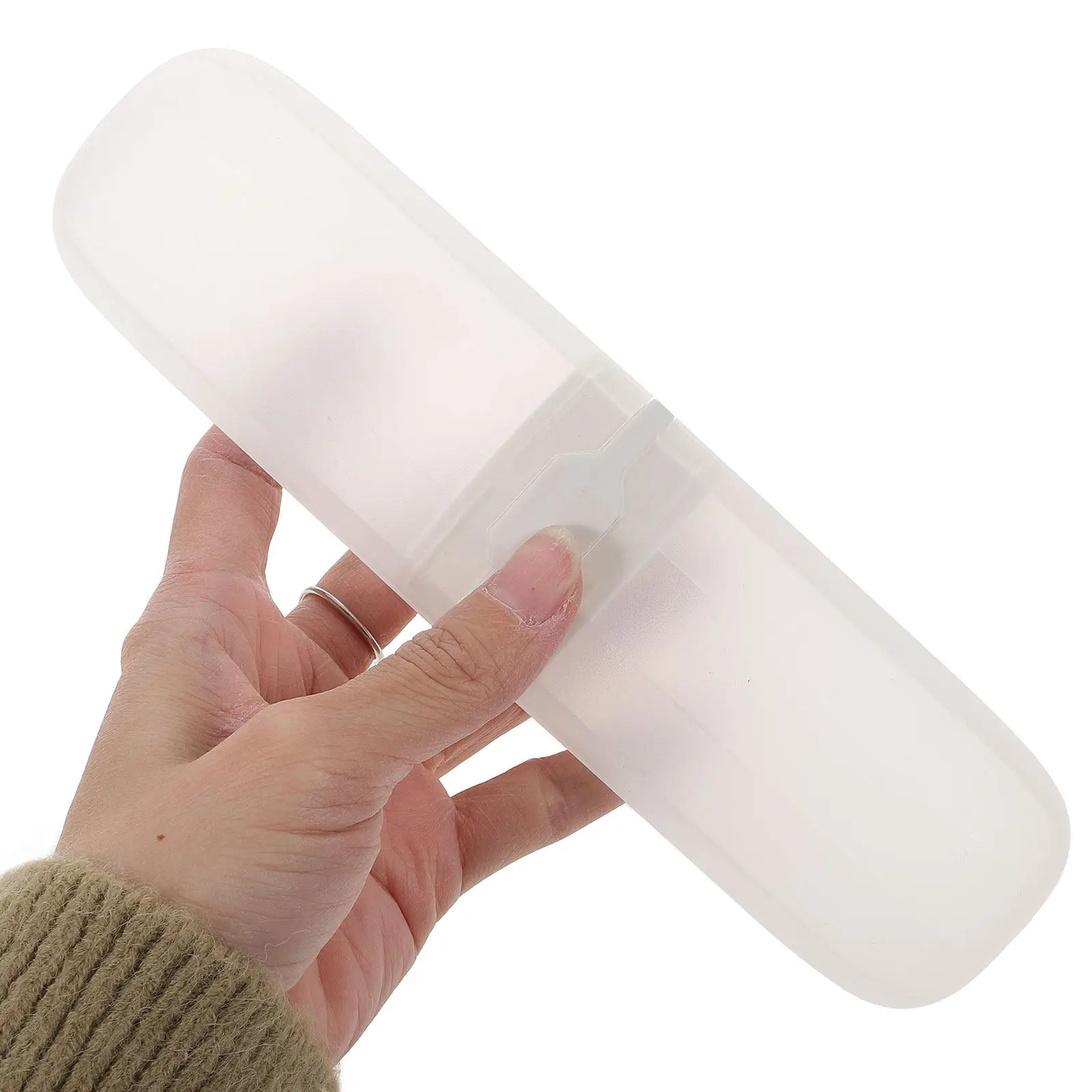 2Pcs Premium Toothbrush Holder Box Compact Travel Case for Outdoor Camping Hiking Eco Friendly Bpa Free Plastic Toothbrush