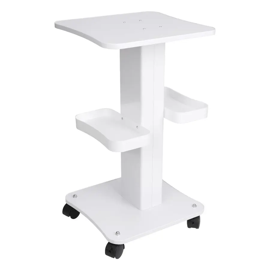 

Тележка для красоты Esthetician с колесами и 2 лотками, 4-х уровневая тележка для красоты, спа-салон, тележка для косметической машины, нагрузка 135