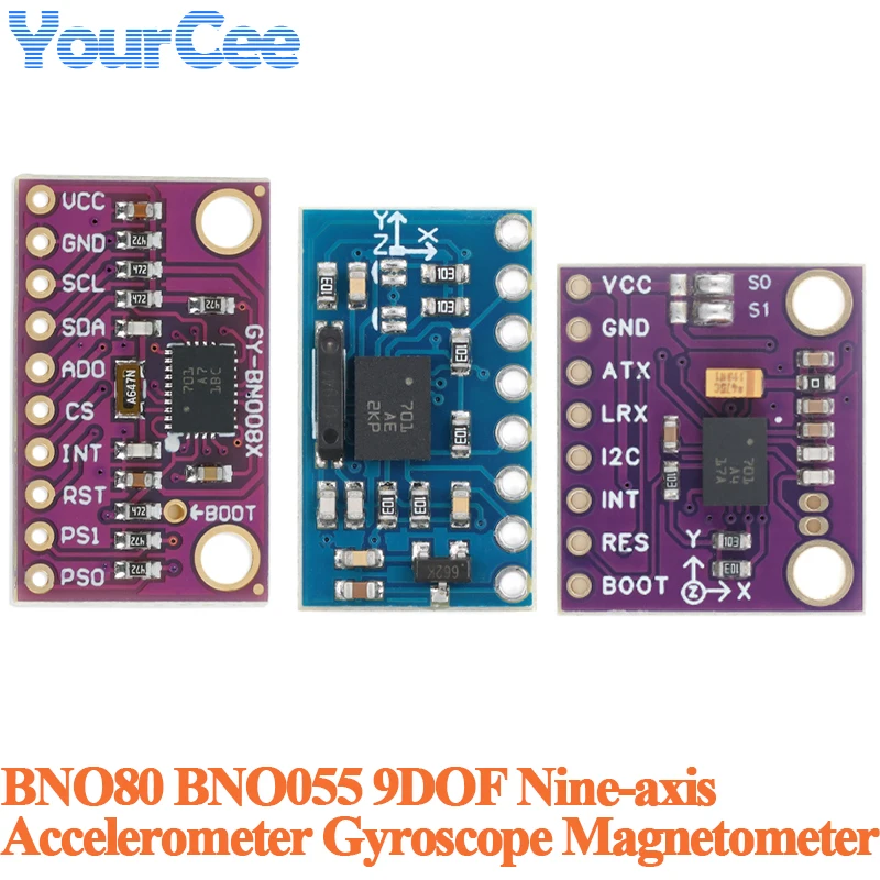 5 Stück/1 Stück BNO080 GY-BNO080 BNO055 Neun-Achsen 9DOF 9-Achsen AHRS Sensormodul Beschleunigungsmesser Gyroskop Magnetometer Virtuelles 3D