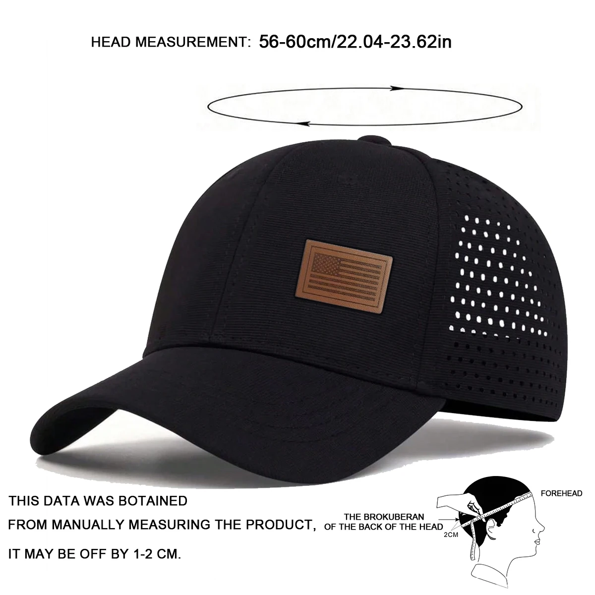 Unisex American Flag Label Baseball Net Caps Spring and Summer Outdoor Adjustable Casual Hats Sunscreen Hat